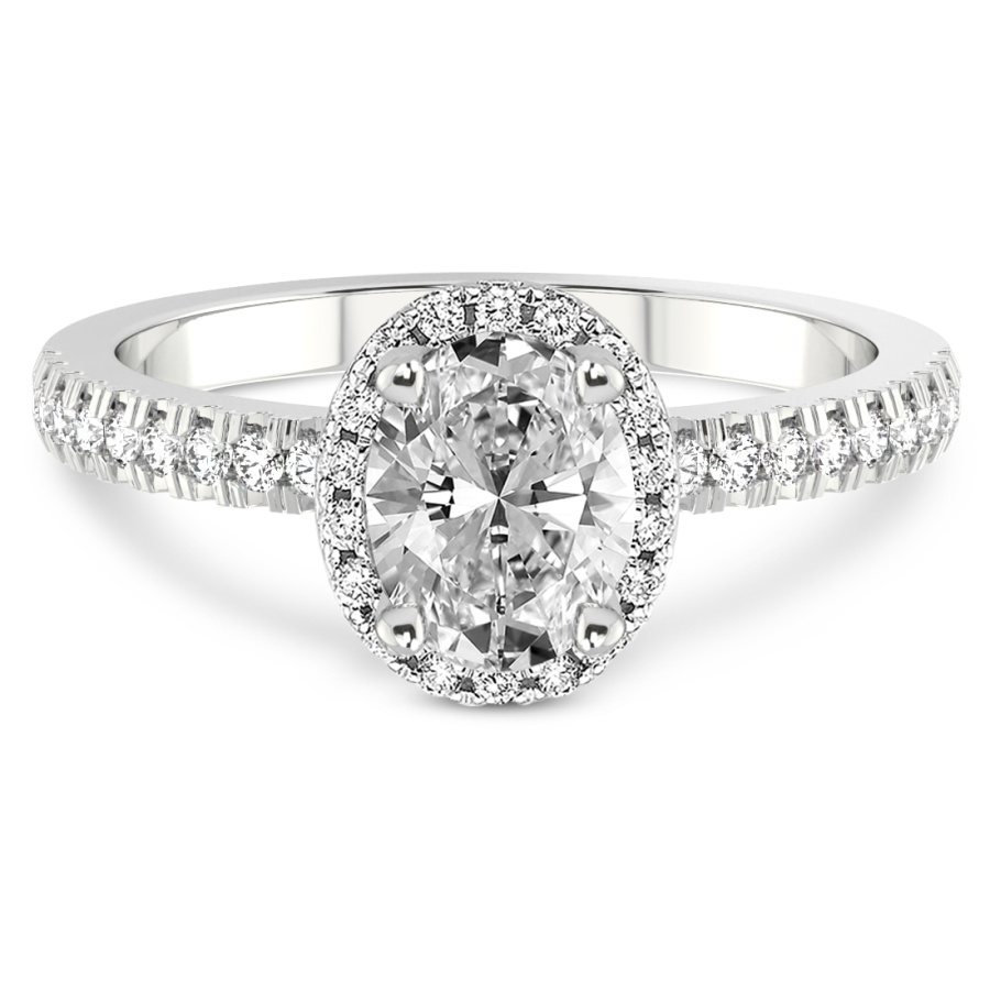 Elle Classic Halo Diamond Ring