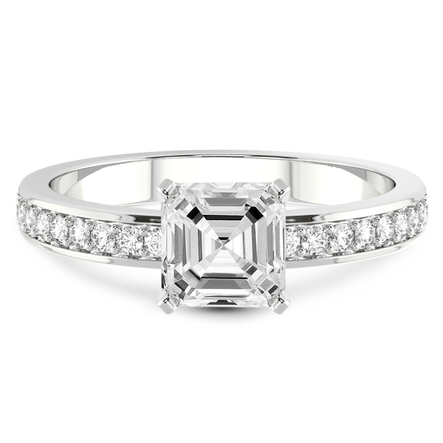 Charm Of Love Eternity Lab Diamond Ring front view