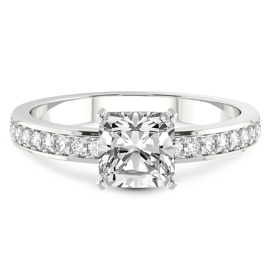 Charm Of Love Eternity Lab Diamond Ring front view