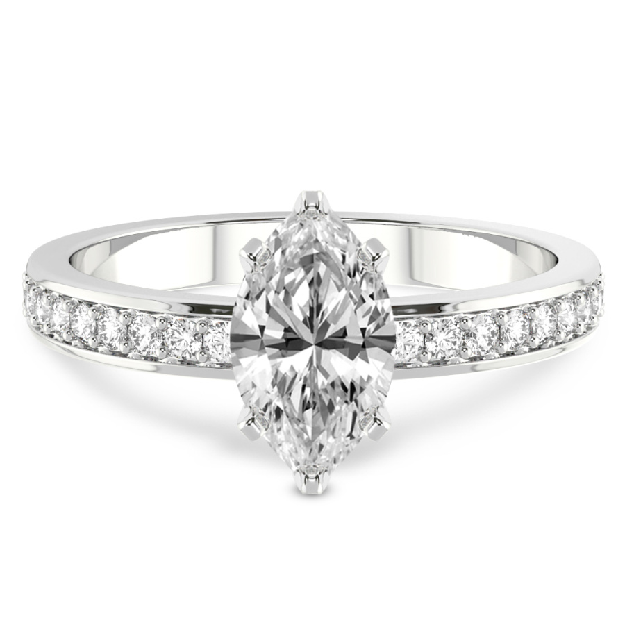 Charm Of Love Eternity Lab Diamond Ring front view