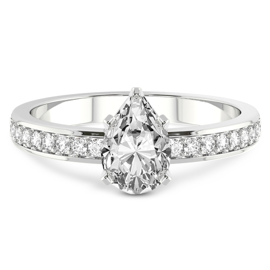 Charm Of Love Eternity Lab Diamond Ring front view