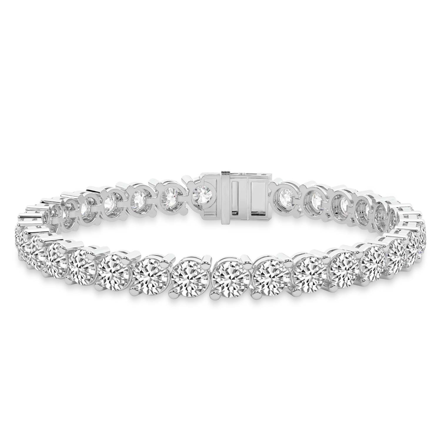 Aelia Round Lab Diamond Tennis Bracelet front view