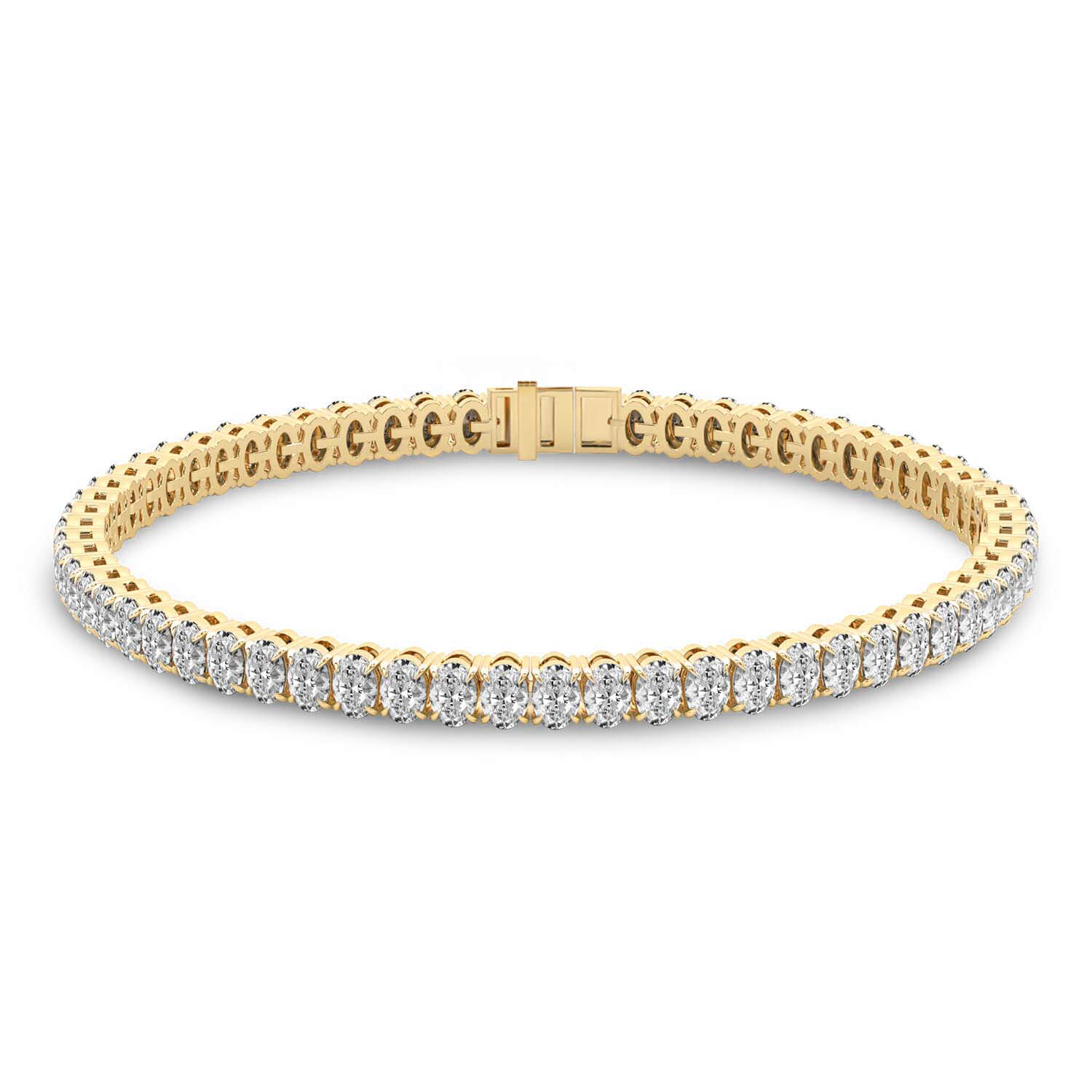 Everlyn Oval Lab Diamond Tennis Bracelet front view