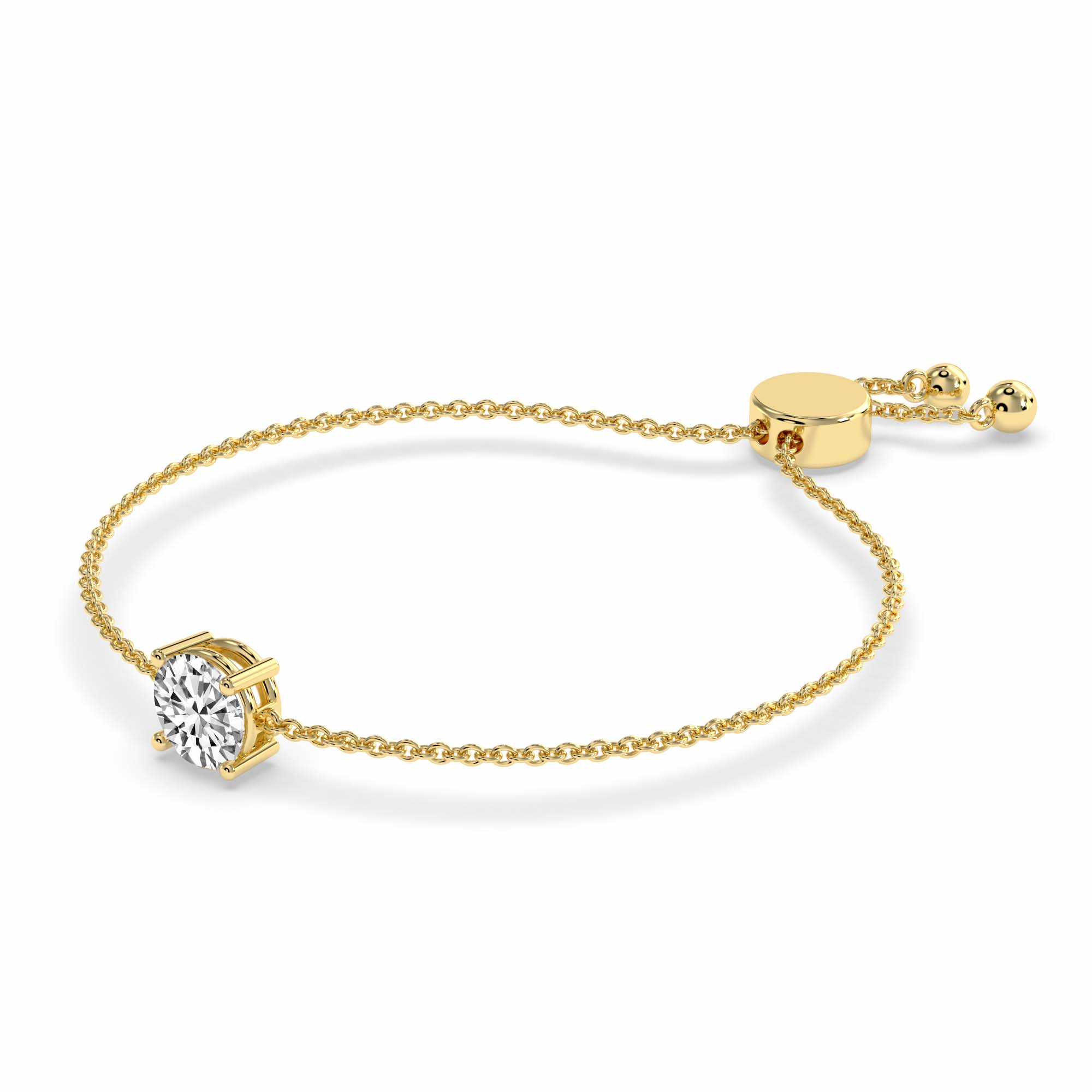 14kt Yellow Gold Paula Round Fashion Bracelet (3/4 Ct. Tw.) standing product image one