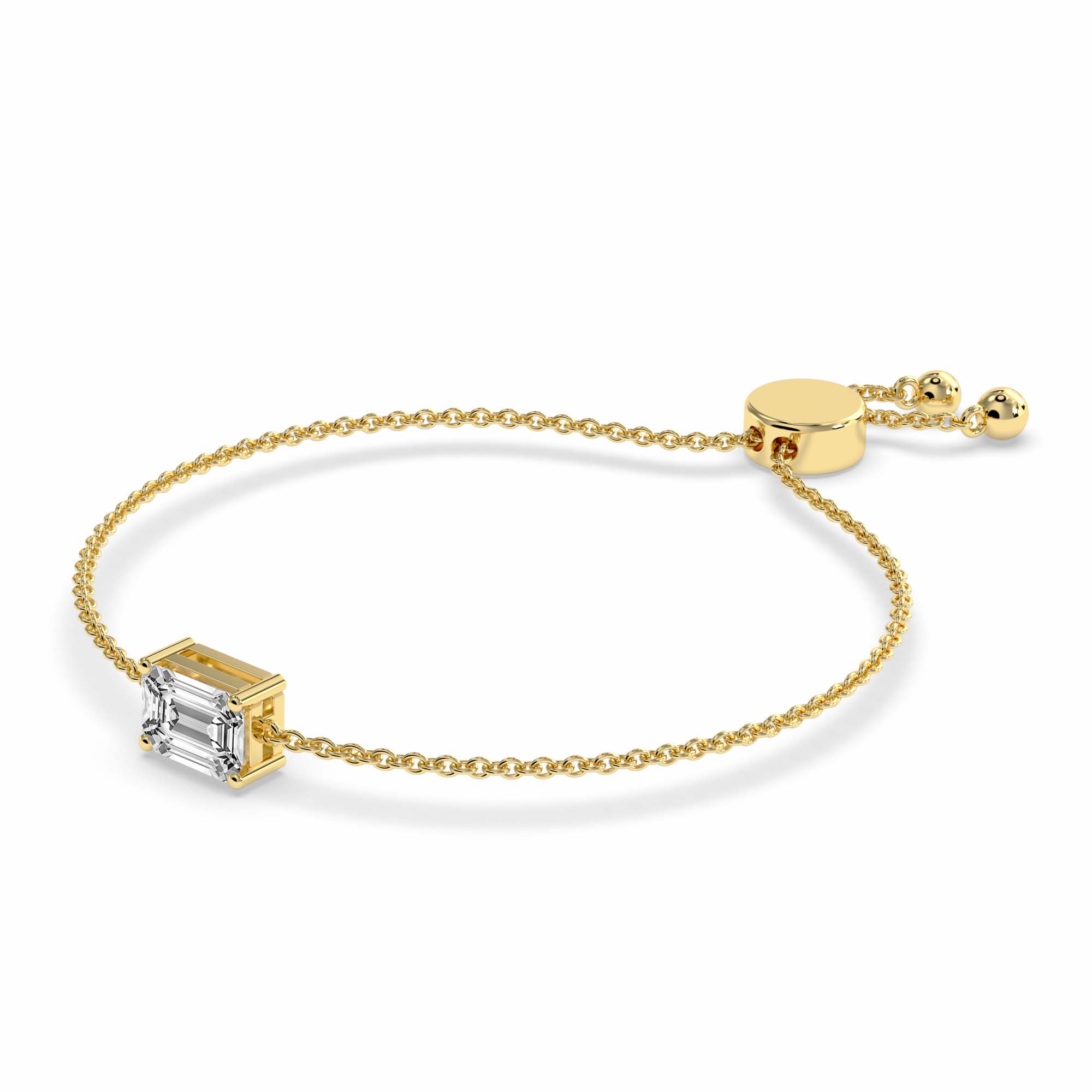 14kt Yellow Gold Chrissa Emerald Fashion Bracelet (3/4 Ct. Tw.) standing product image one