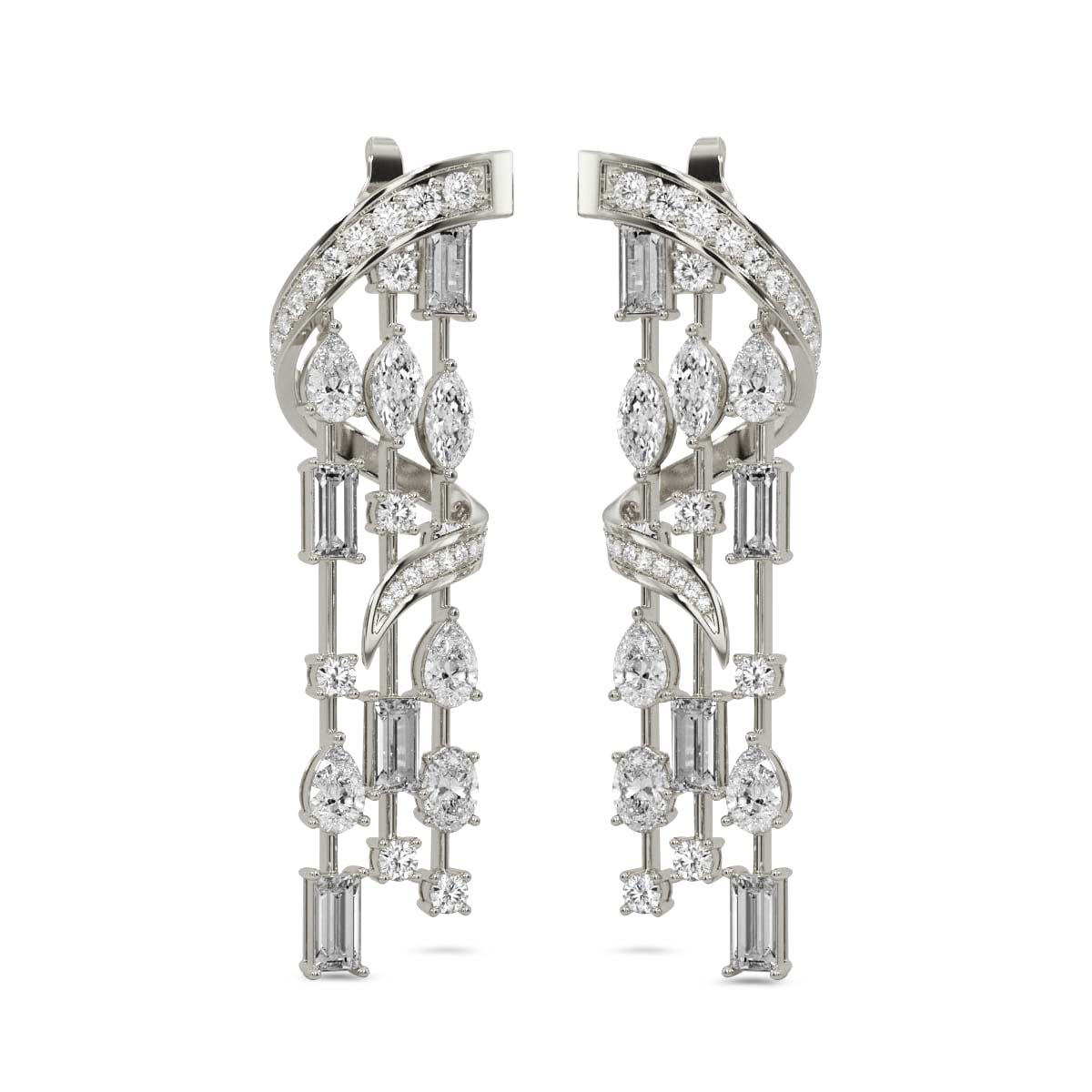 Chandelier Danglinig Earrings front view