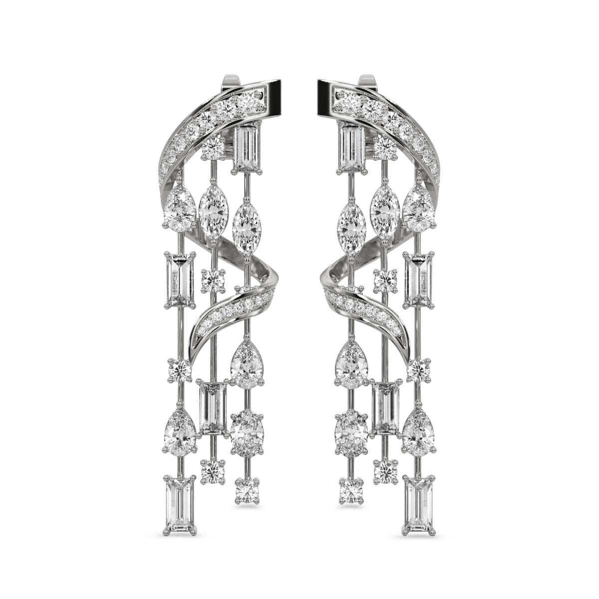 Chandelier Danglinig Earrings left view