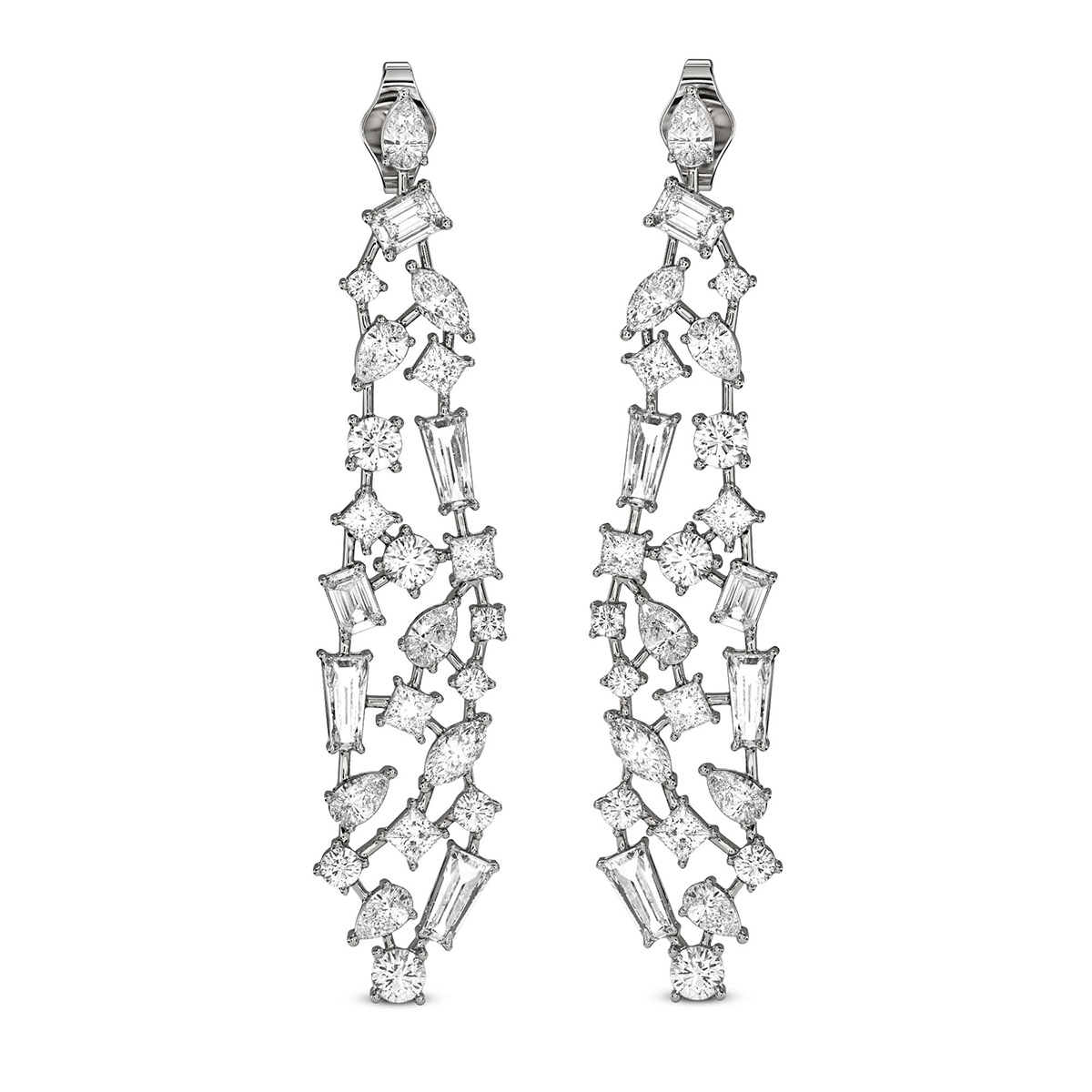 Waterfall Dangling Earrings front view