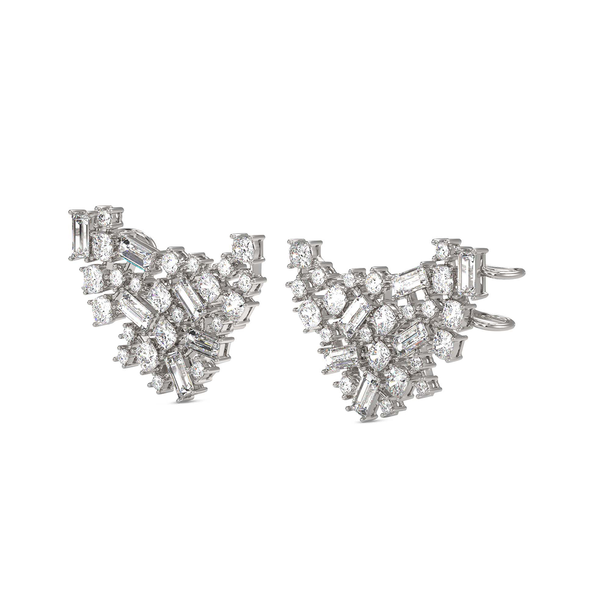 The Cluster Earrings left view