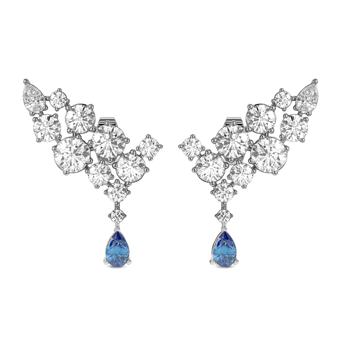 Ocean Drop Earrings front view