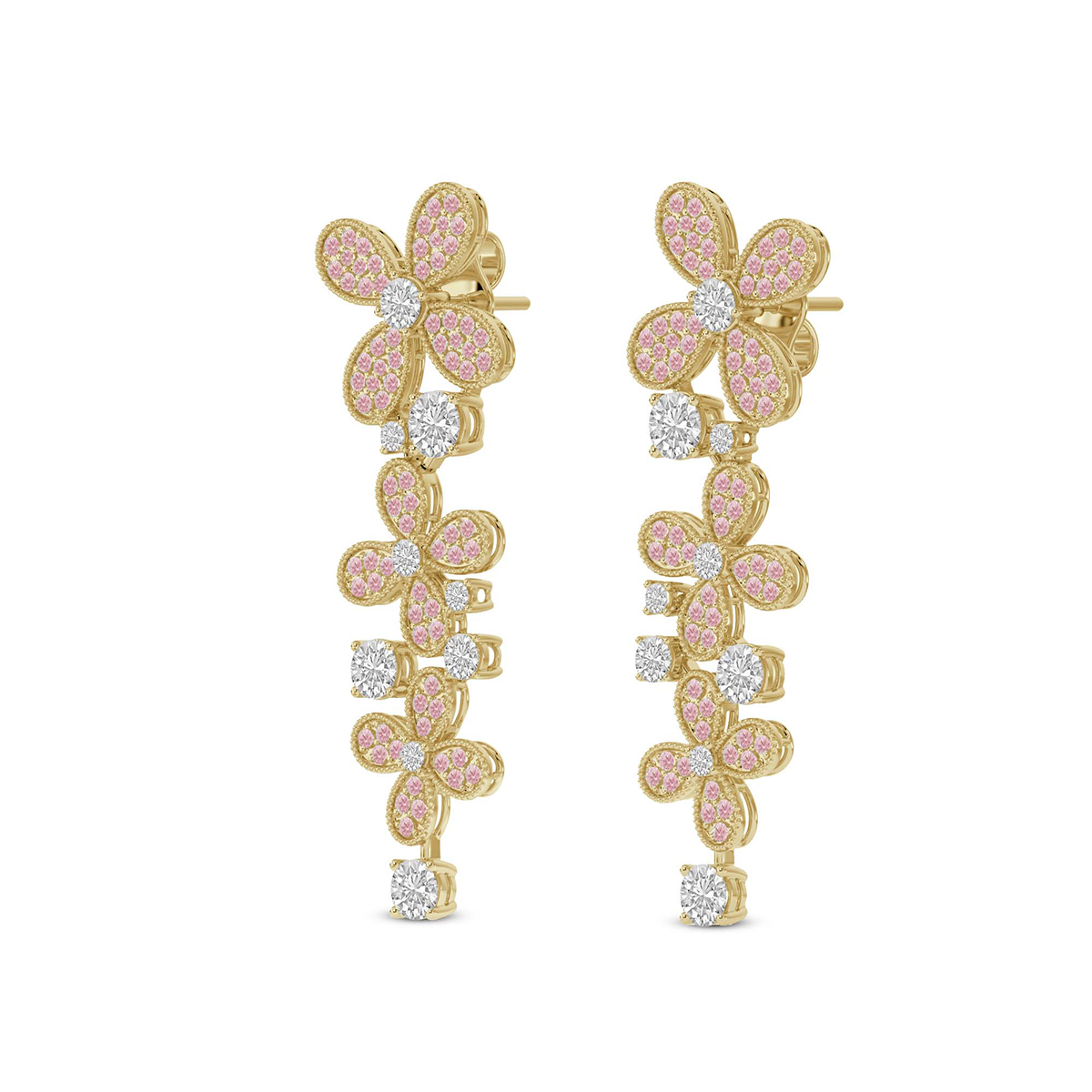 Secret Garden Earrings left view