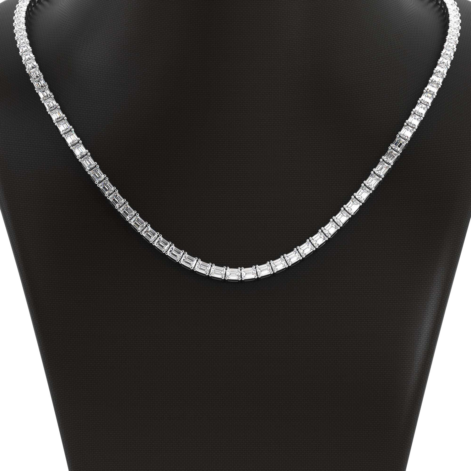 Grand Heiress Tennis Necklace - Gold|Emerald – Melinda Maria Jewelry
