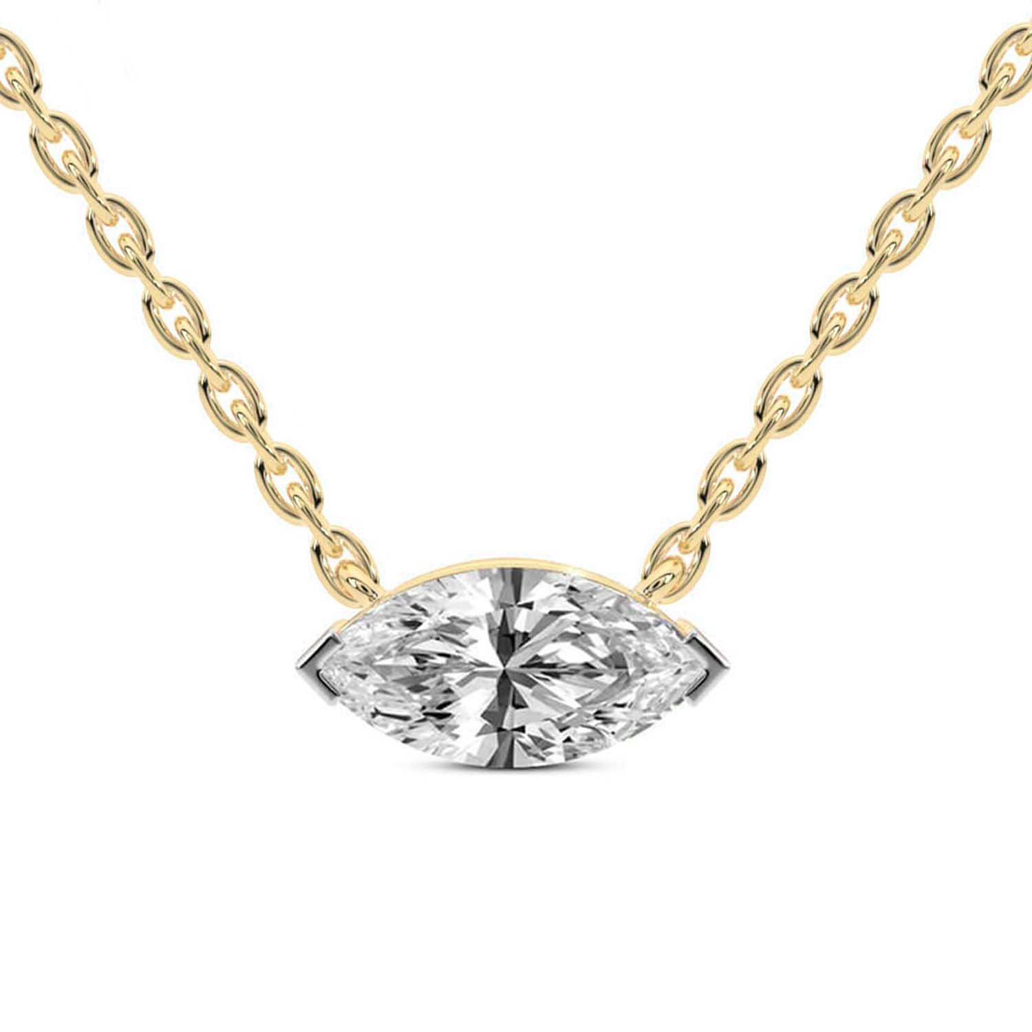 Marquise solitaire necklace new arrivals