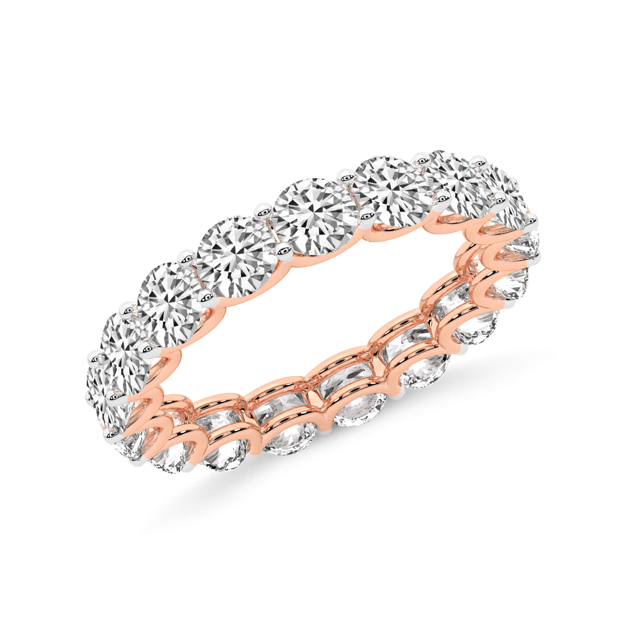 Neveah Round Lab Diamond Eternity Ring right view