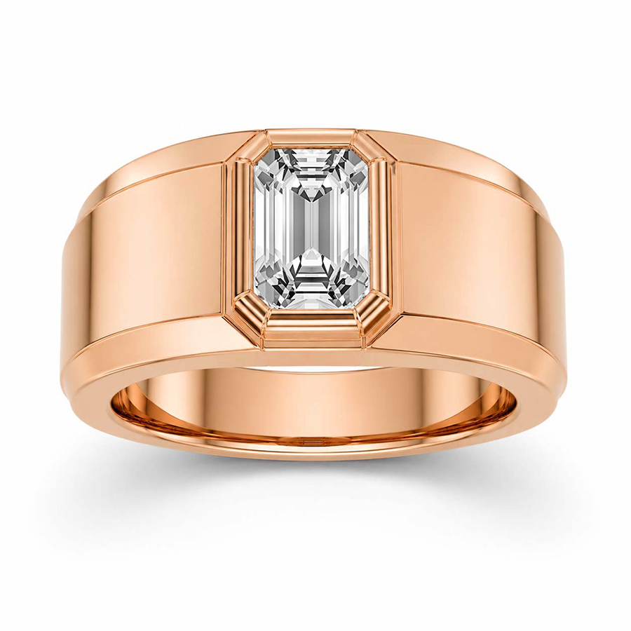 10kt Rose Gold Rian Men's Ring (1 Ct. Tw.) front image