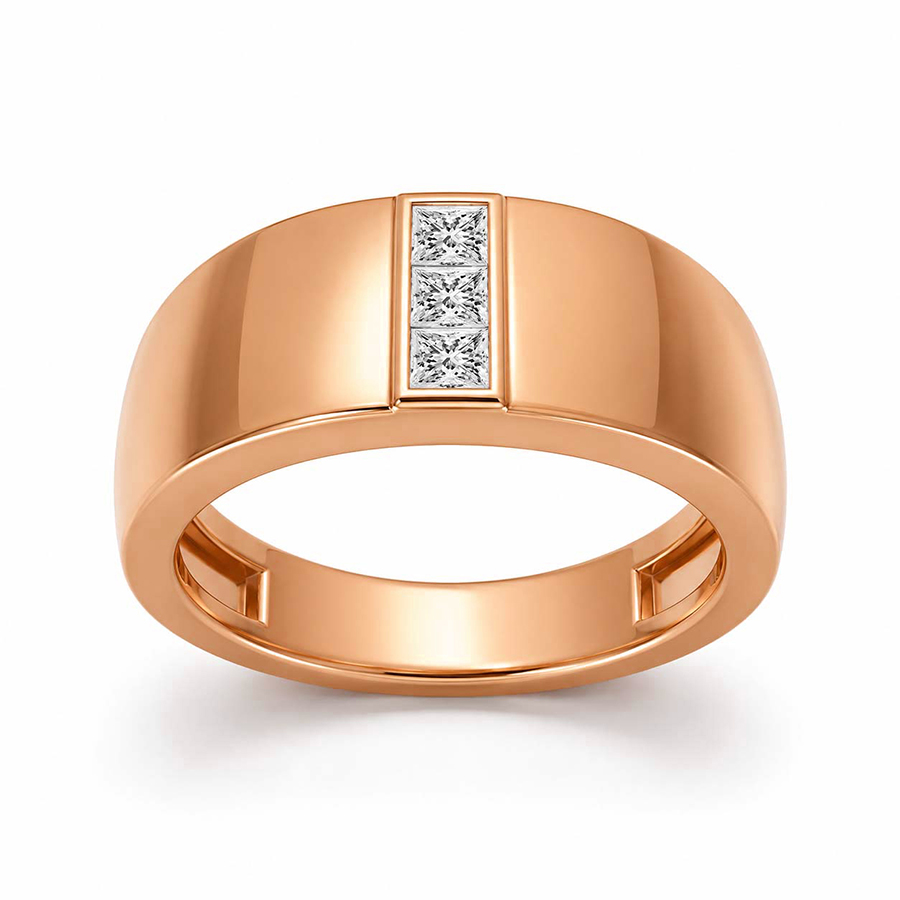 14kt Rose Gold Aster Men's Ring (1/3 Ct. Tw.) front image