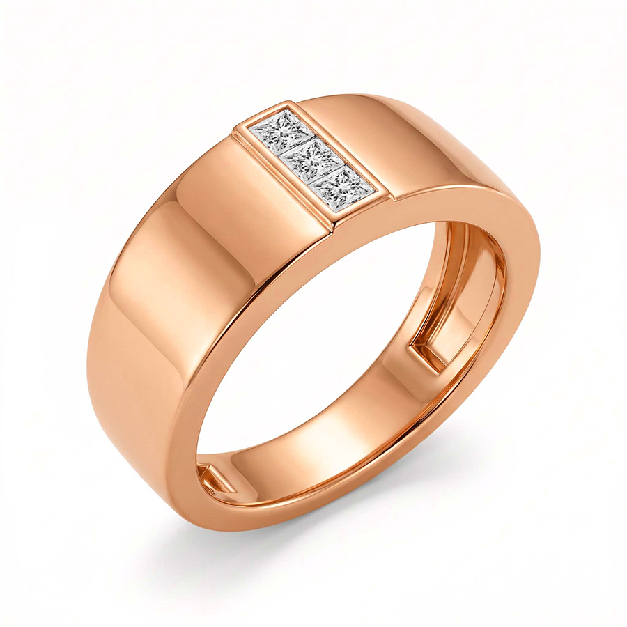 14kt Rose Gold Aster Men's Ring (1/3 Ct. Tw.) right