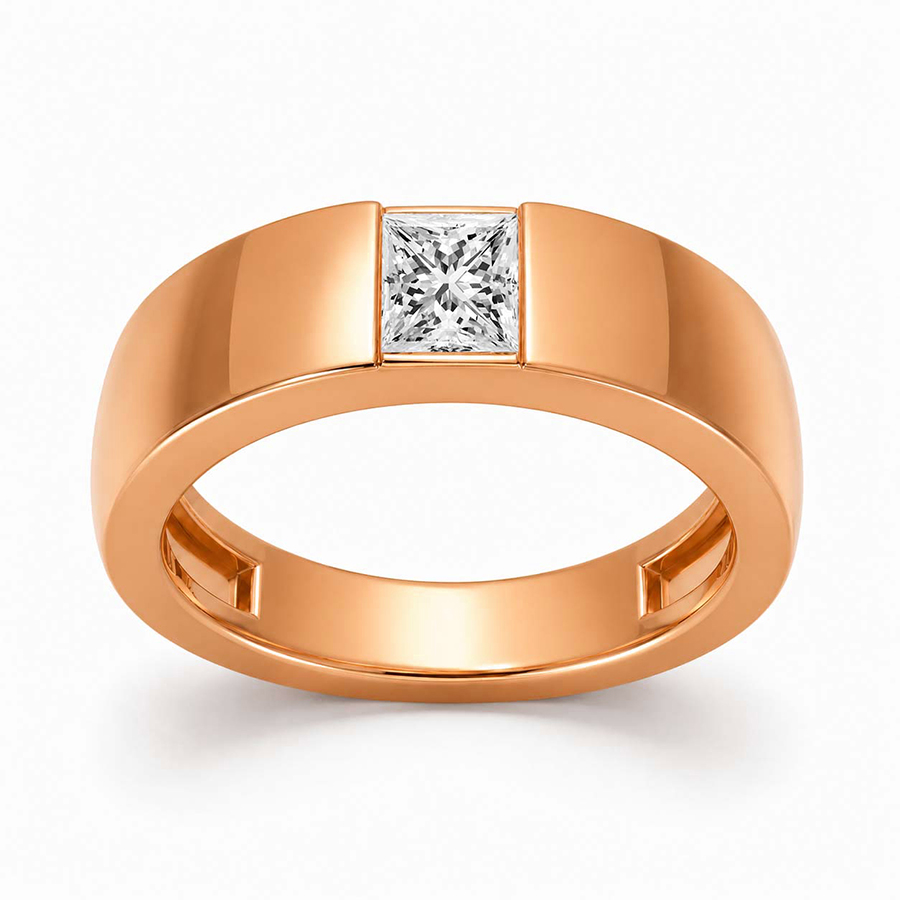 10kt Rose Gold Serein Men's Ring (3/4 Ct. Tw.) front image