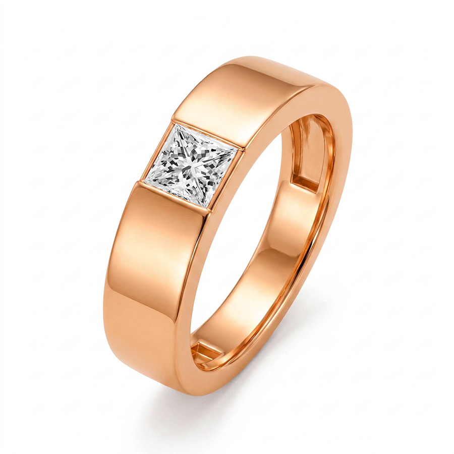 10kt Rose Gold Serein Men's Ring (3/4 Ct. Tw.) left