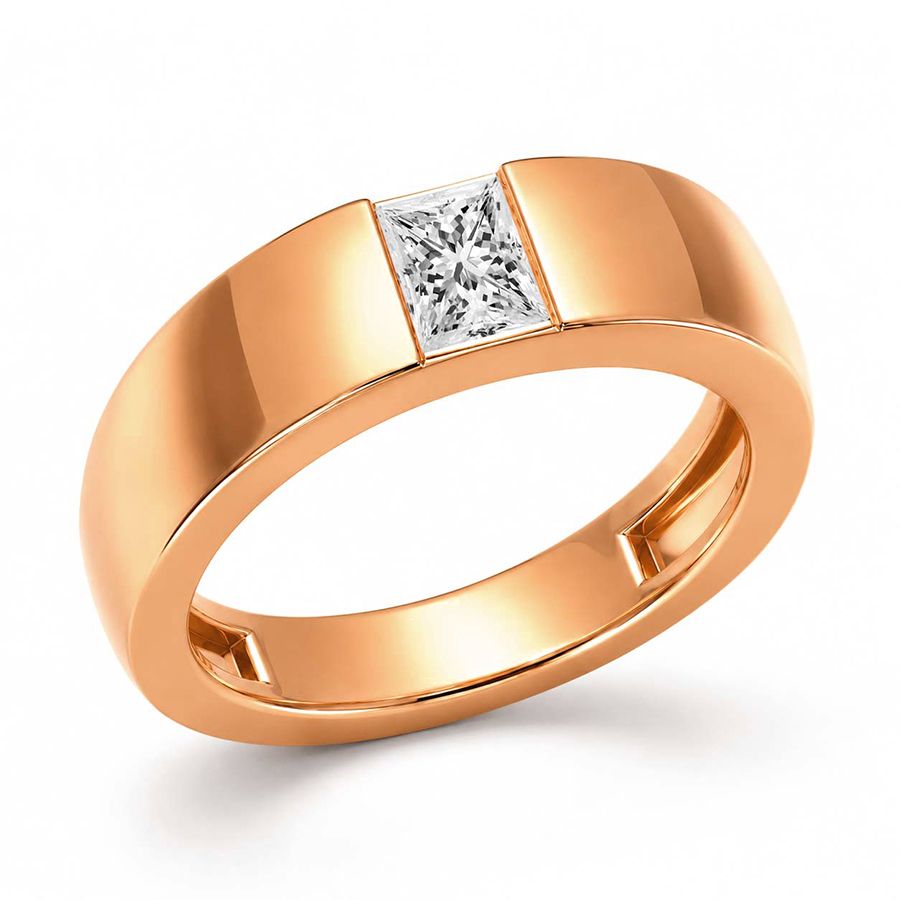 10kt Rose Gold Serein Men's Ring (3/4 Ct. Tw.) right