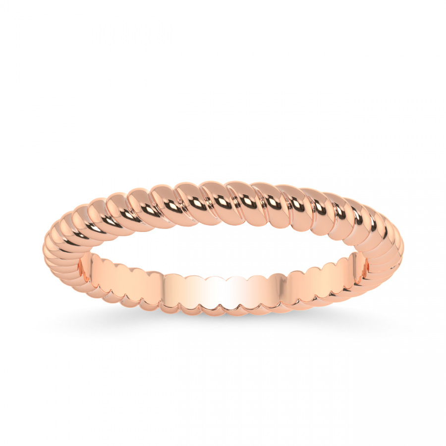 Lupe Twist Wedding Band