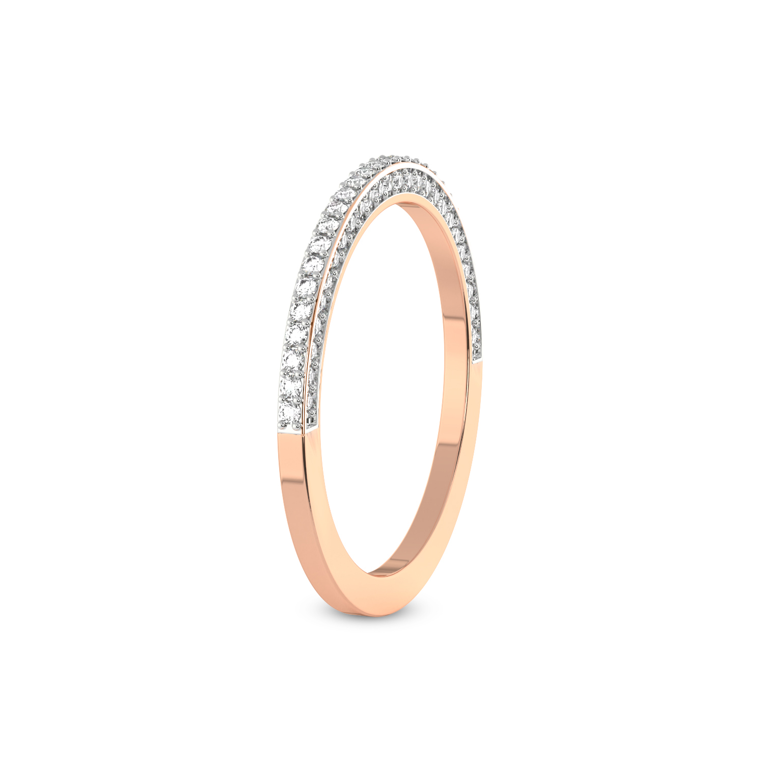 Ana Wedding Band left view