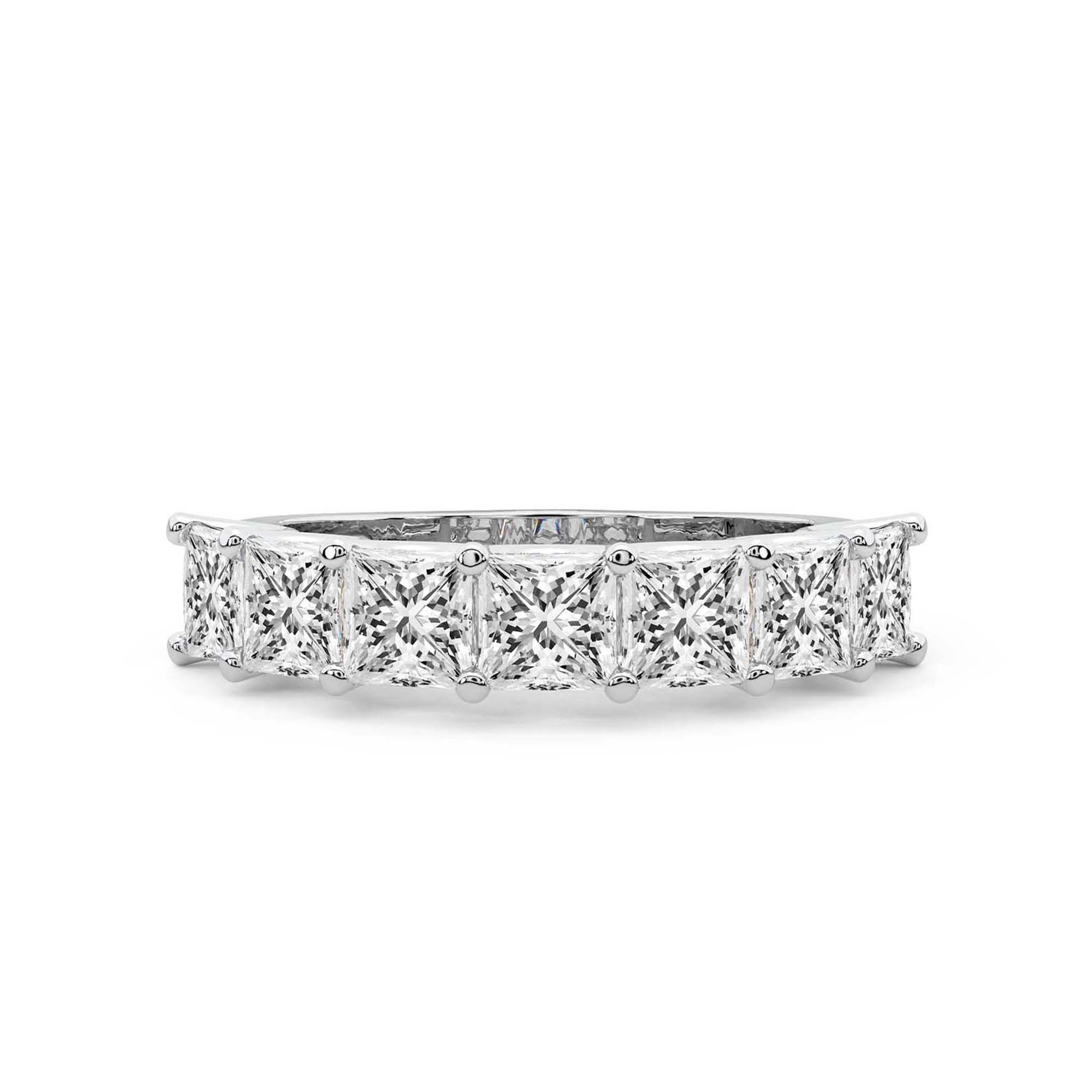 Hera's Diadem Princess Lab Diamond Anniversary Band front view