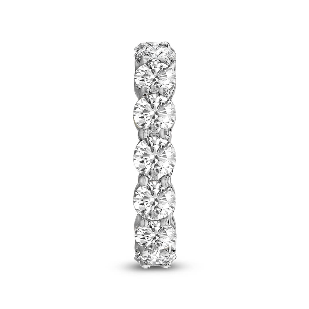 Round Diamond Eternity Band white gold ring, small left view