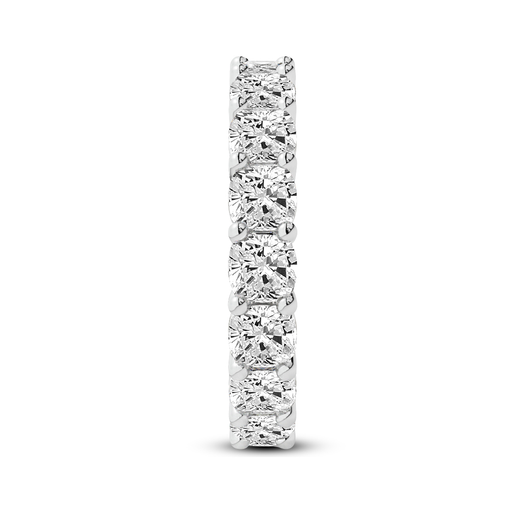 Cushion Diamond Eternity Band white gold ring, small left view