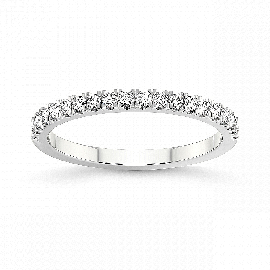 Noa Matching Band white gold ring, small front view