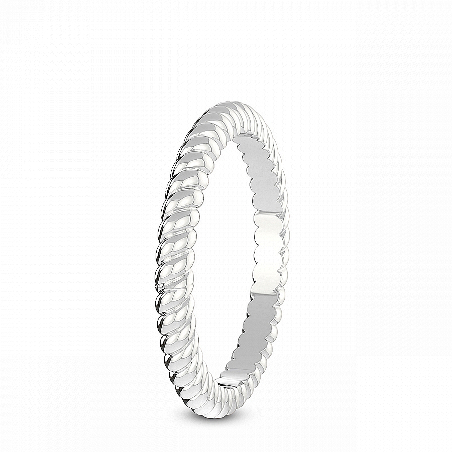 Lupe Twist Matching Band white gold ring, small left view