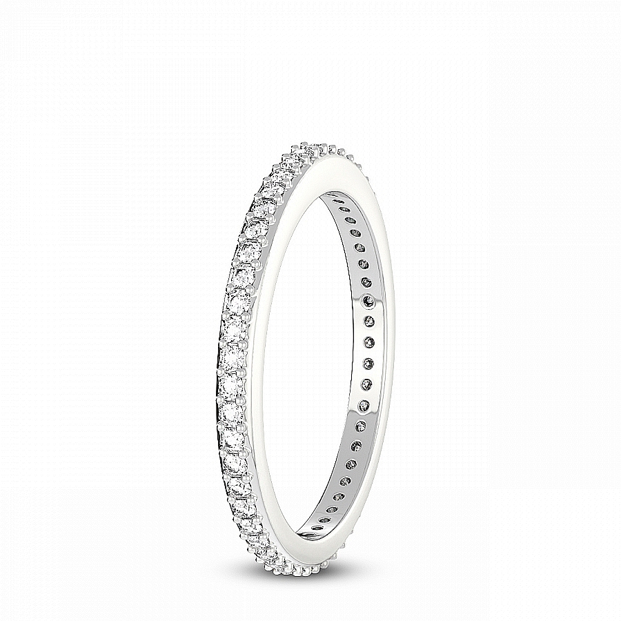 Agnes Matching Band white gold ring, small left view
