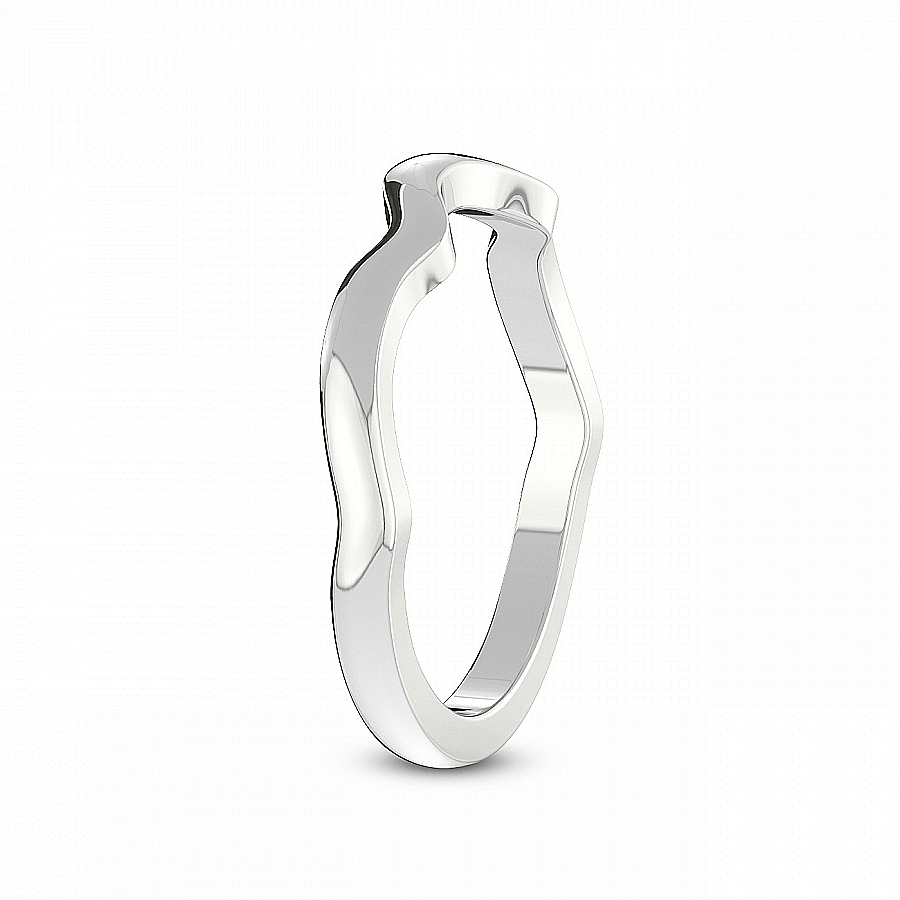 Haven Twisted Matching Band white gold ring, small left view