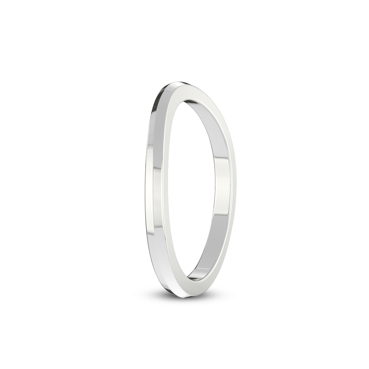 Ivy Dainty Wedding Band left view