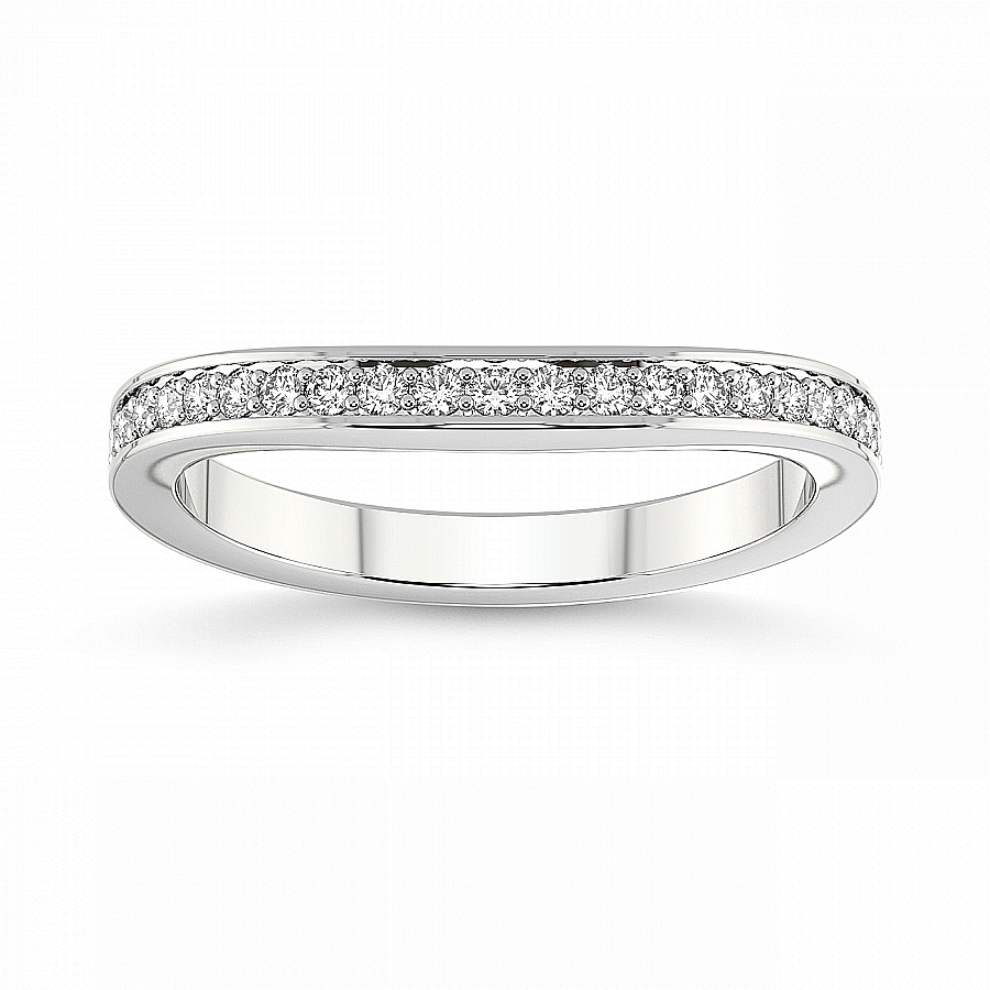 Helen Matching Band white gold ring, small front view