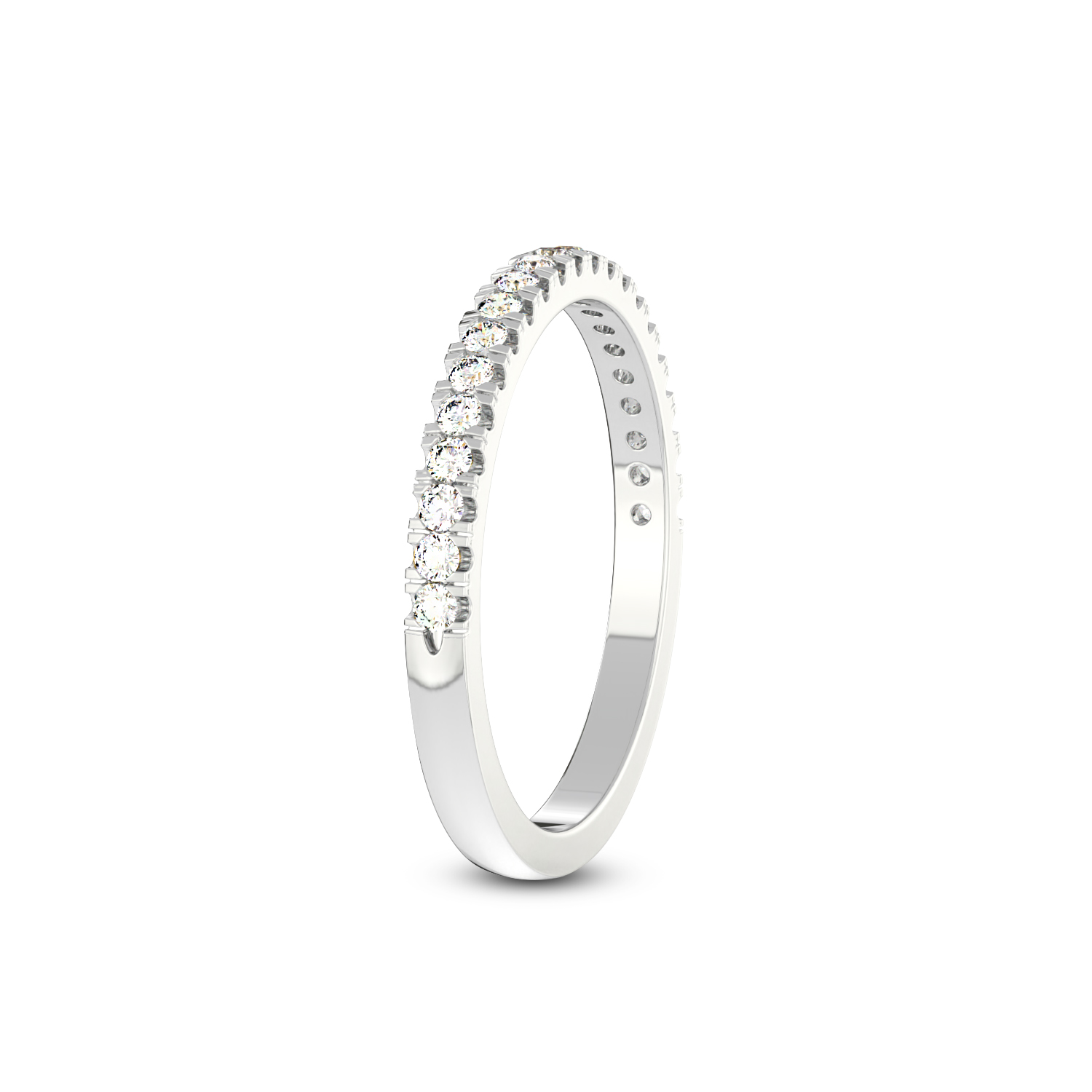 Mila Wedding Band left view