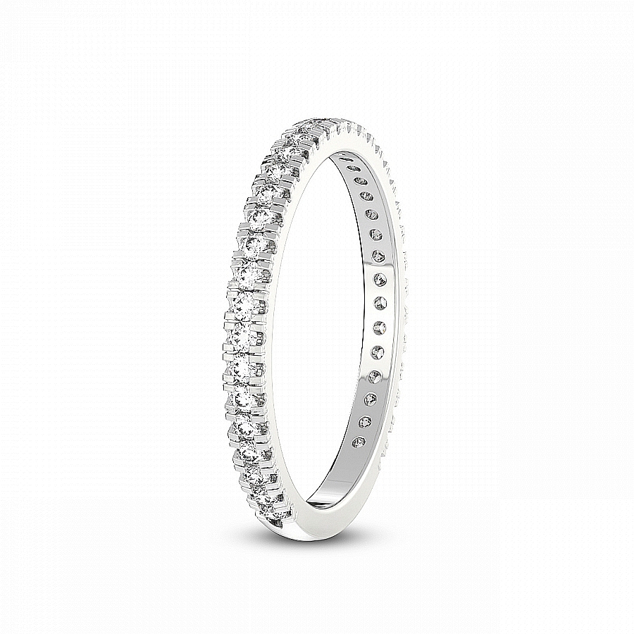 Olga Matching Band white gold ring, small left view