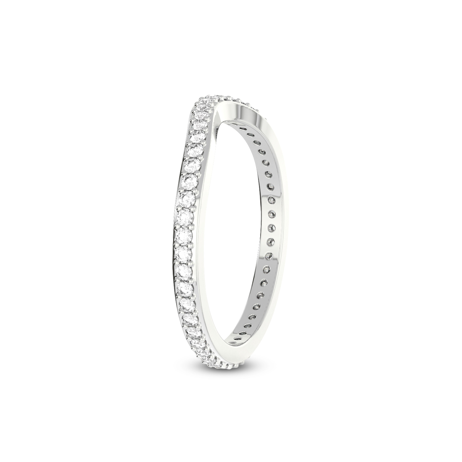 Rue Wedding Band left view