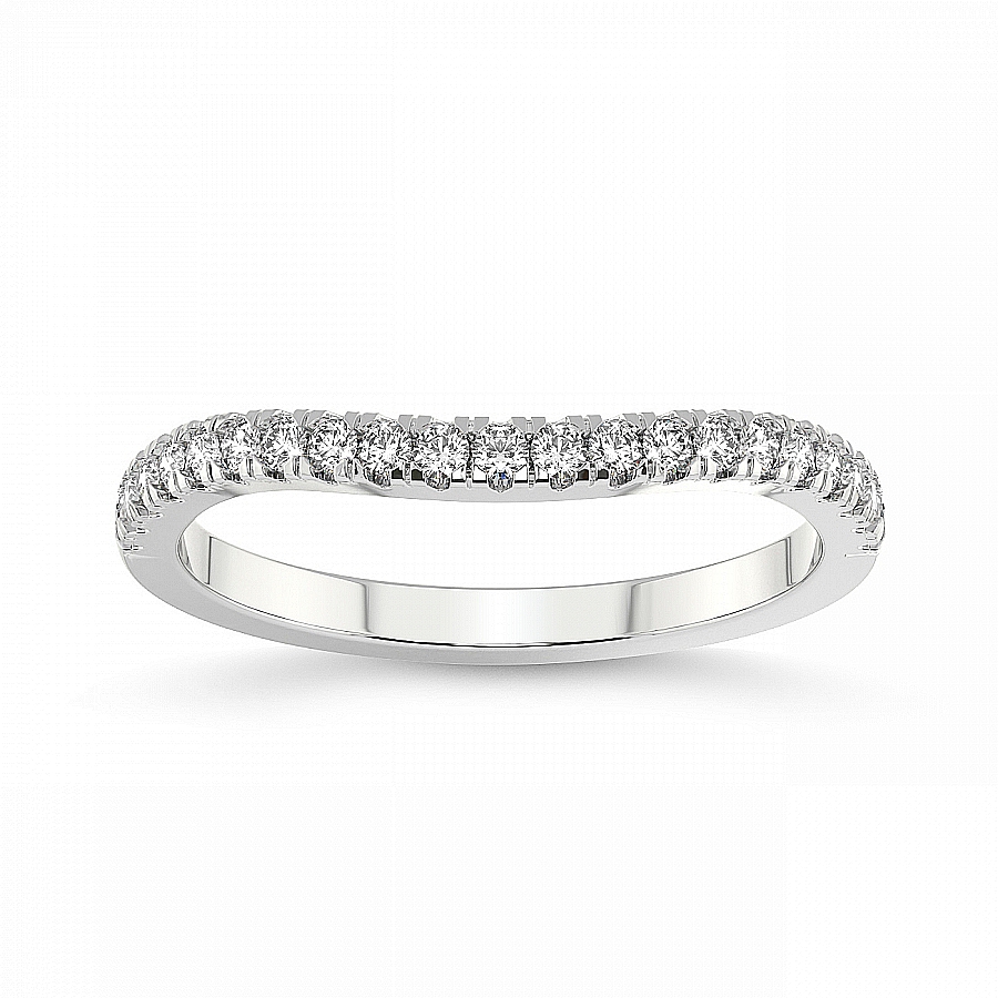 Sora Matching Band white gold ring, small front view