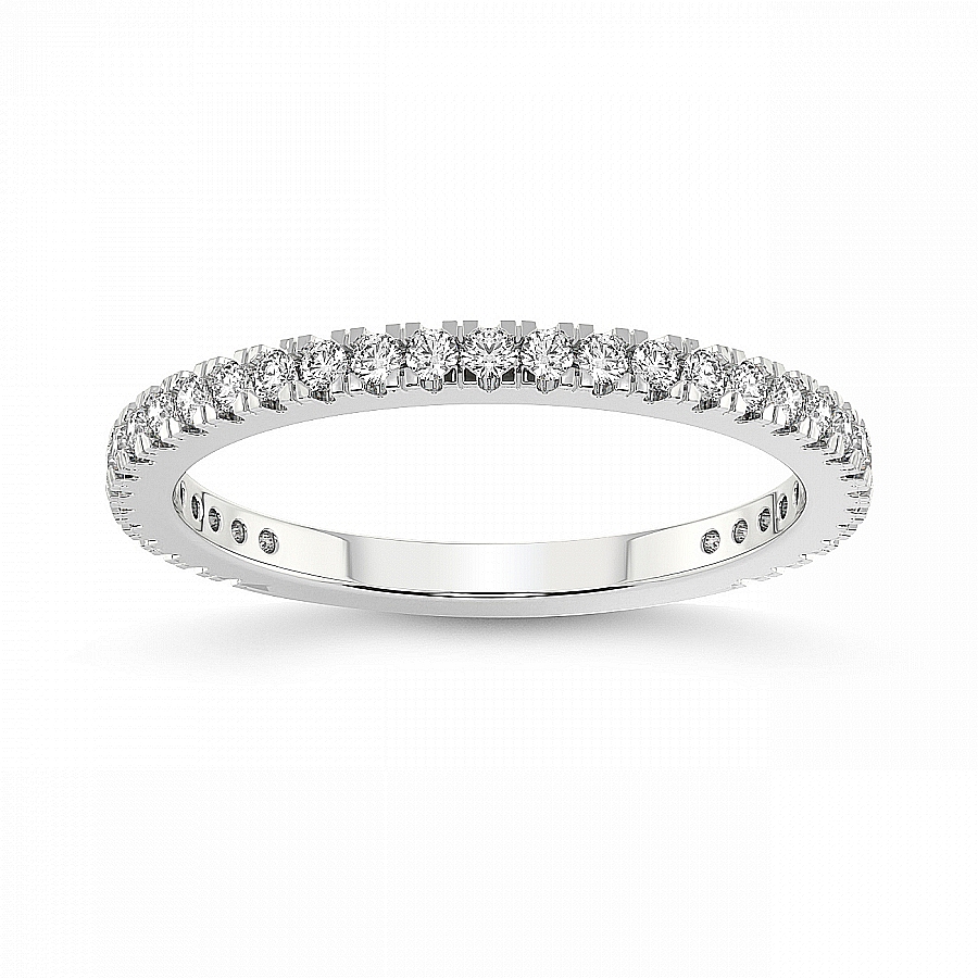 Jane Matching Band white gold ring, small front view