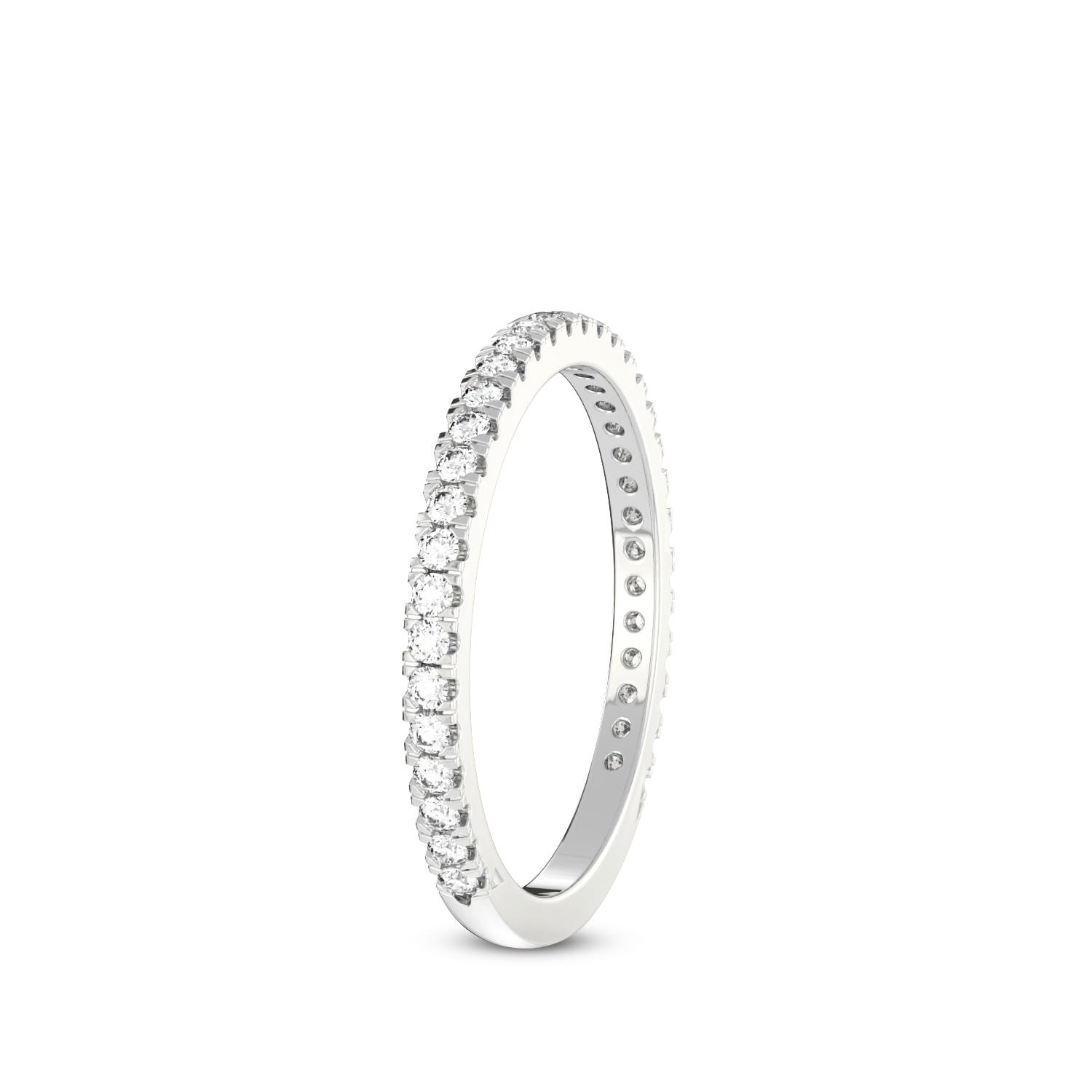 Wyn Wedding Band left view