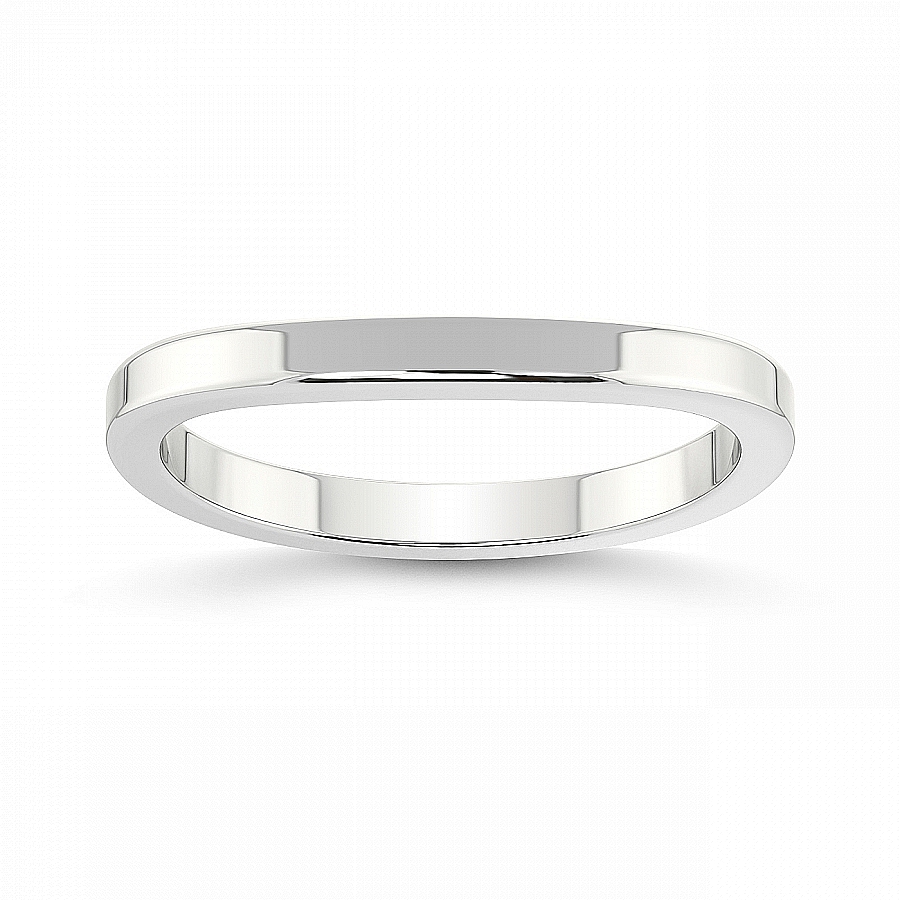 Josi Matching Band white gold ring, small front view