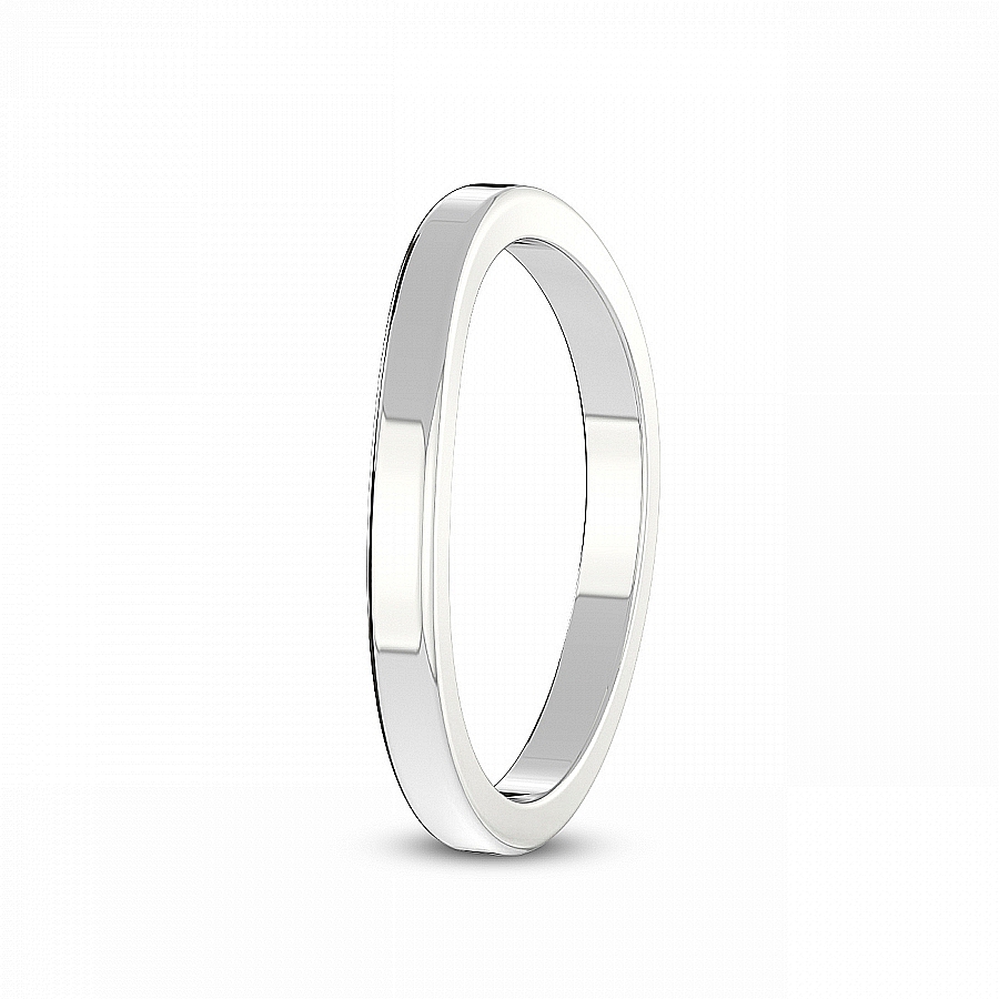 Josi Matching Band white gold ring, small left view