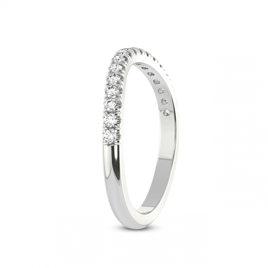 Jaden Matching Band white gold ring, small left view