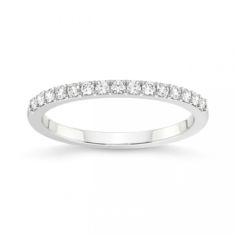 Dale Matching Band white gold ring, small front view