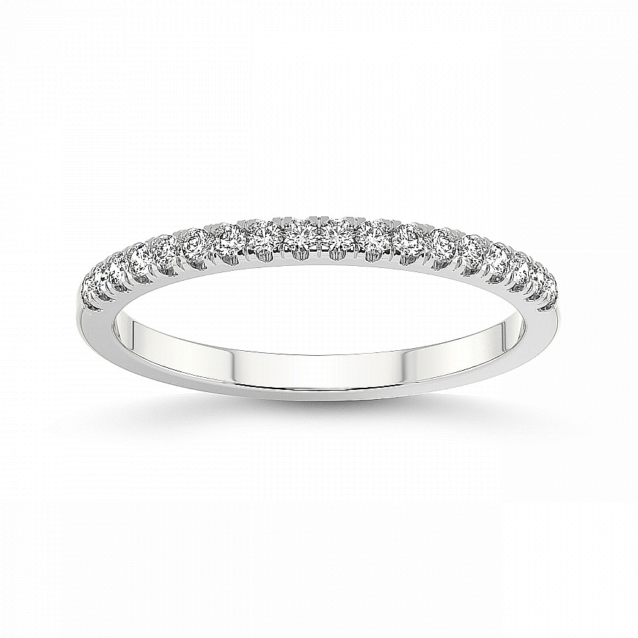 Mae Matching Band white gold ring, small front view