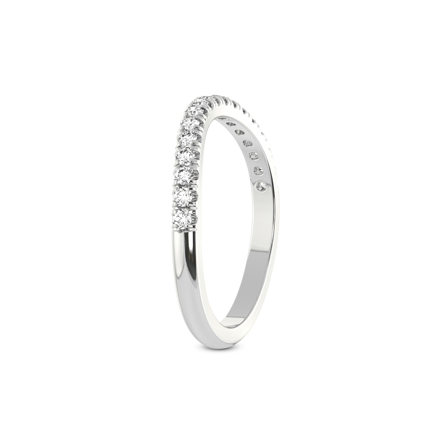 Jovie Wedding Band left view