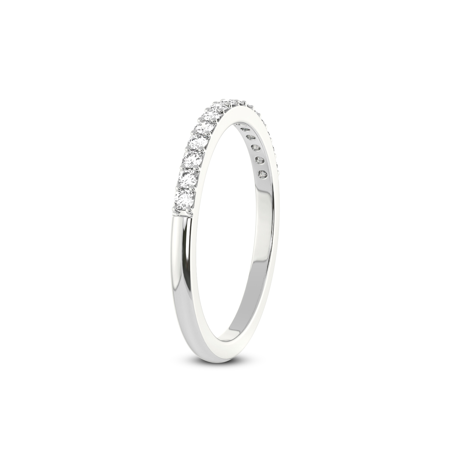 Ezra Wedding Band left view