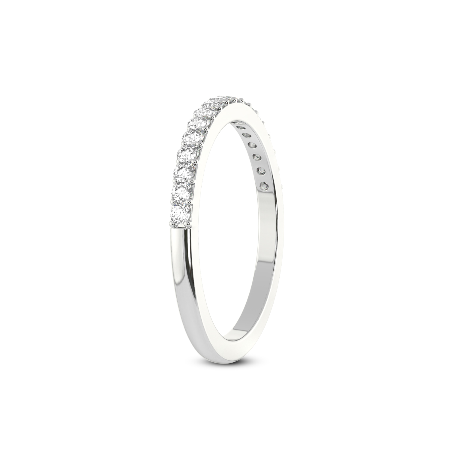 Chloe Wedding Band left view