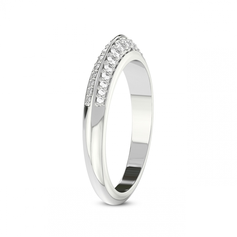 Vera Matching Band white gold ring, small left view